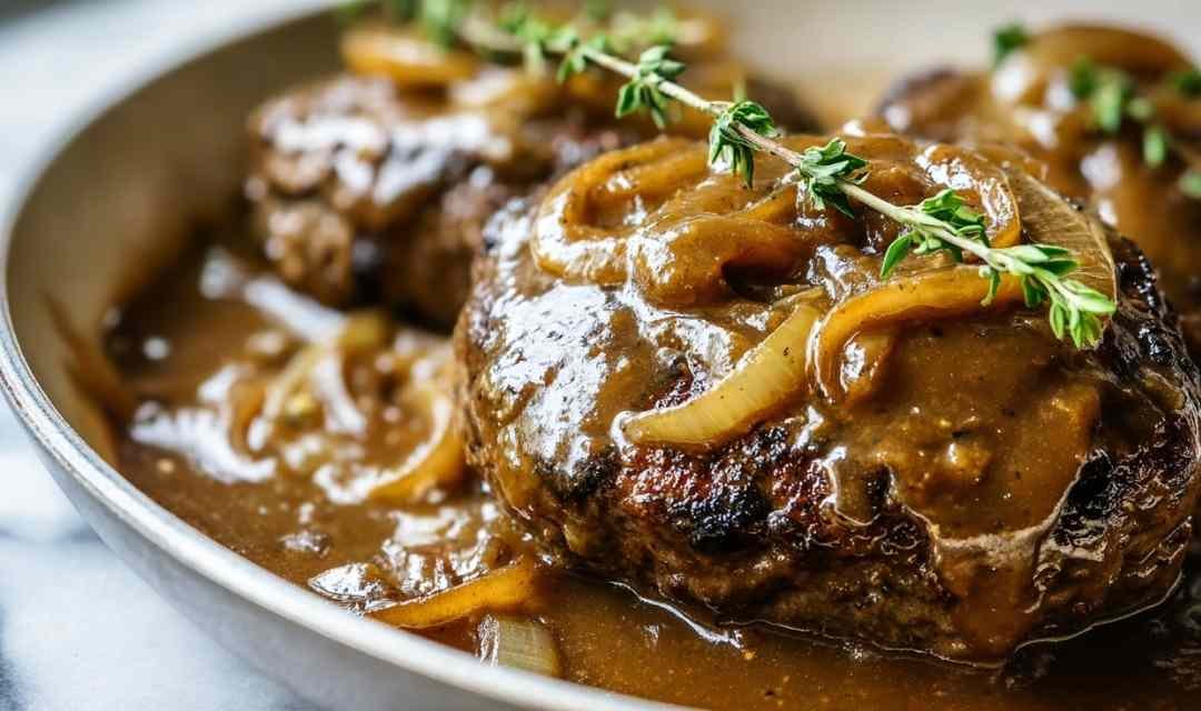 Hamburger Steak with Onions and Gravy
