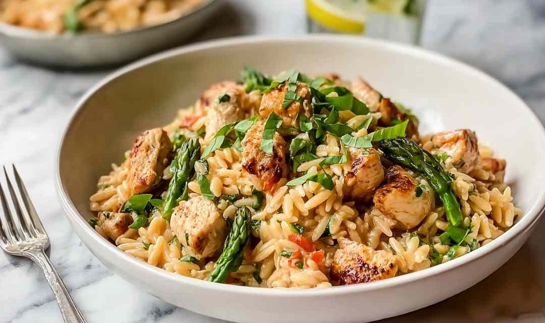 High Protein Chicken Orzo