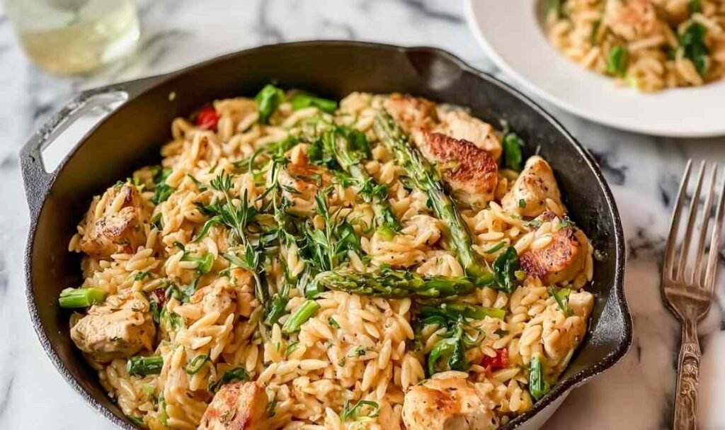 High Protein Chicken Orzo