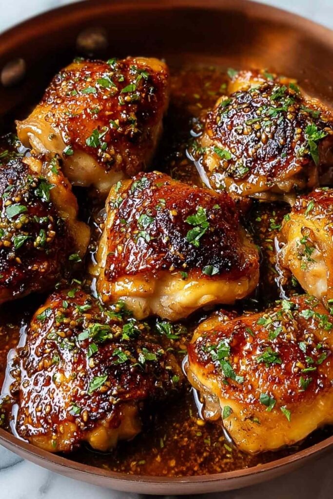 Honey Garlic Chicken Thighs