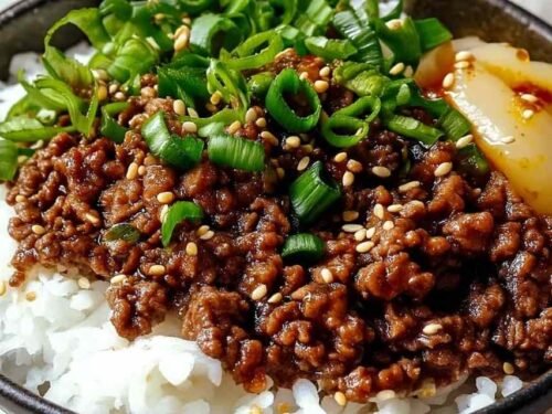 Korean Ground Beef Bowl
