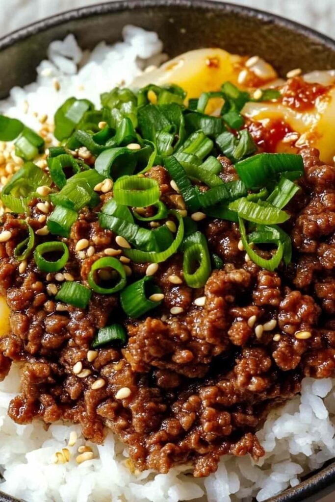 Korean Ground Beef Bowl