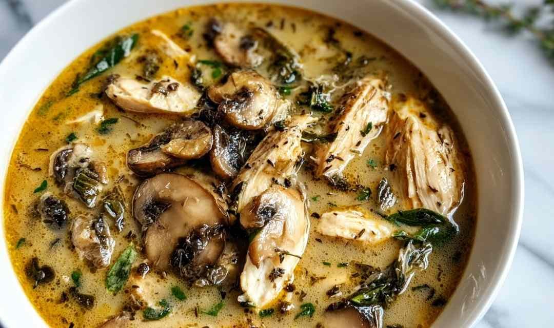 Rotisserie Chicken Mushroom Soup