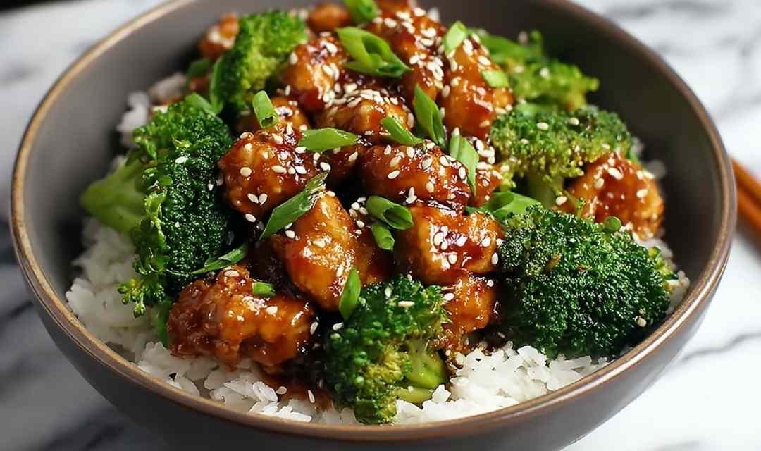 Skinny Sesame Chicken and Broccoli