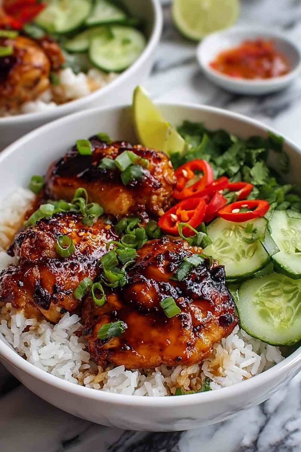 Sweet Chili Chicken Rice Bowls
