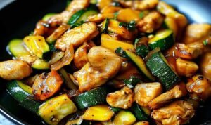 Chicken Zucchini Stir Fry
