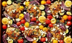 Greek Sheet Pan Chicken (2)