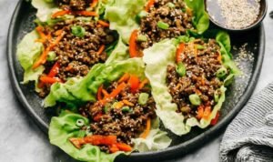 Ground Beef Lettuce Wraps (5)