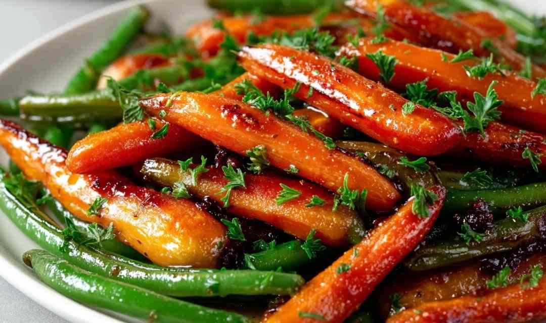 Honey Glazed Carrots and Green Beans