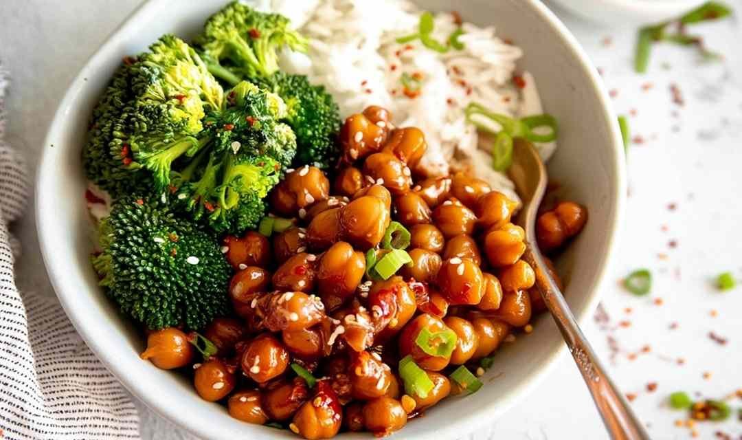 Sticky Sesame Chickpeas (Vegan, 15-Minute Dinner)