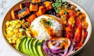 Vegan Sweet Potato Burrito Bowl (1)