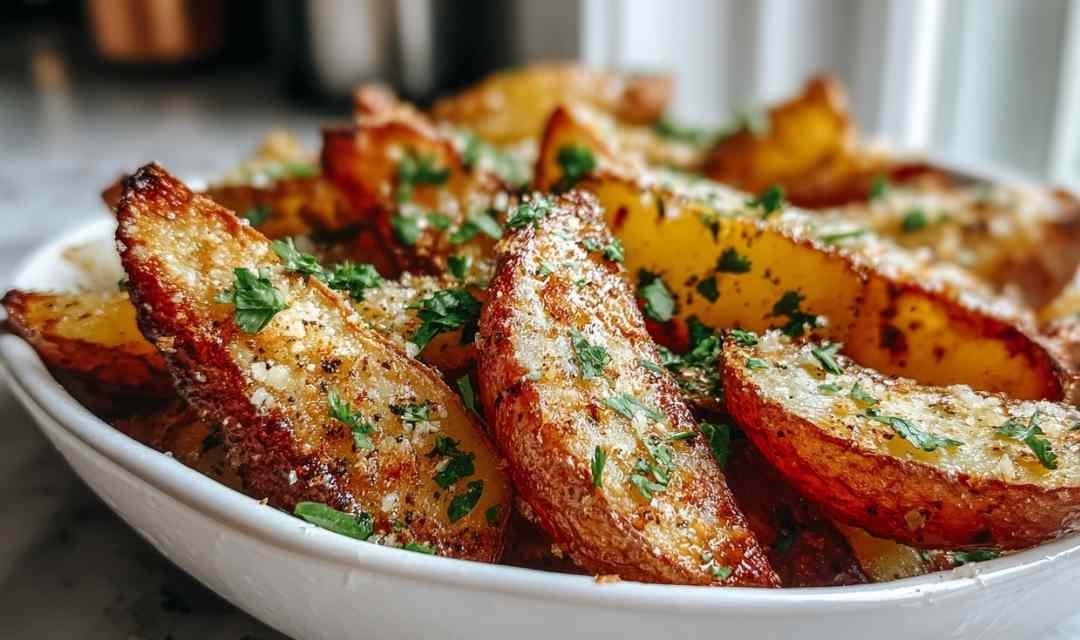 Baked Garlic Parmesan Potato Wedges