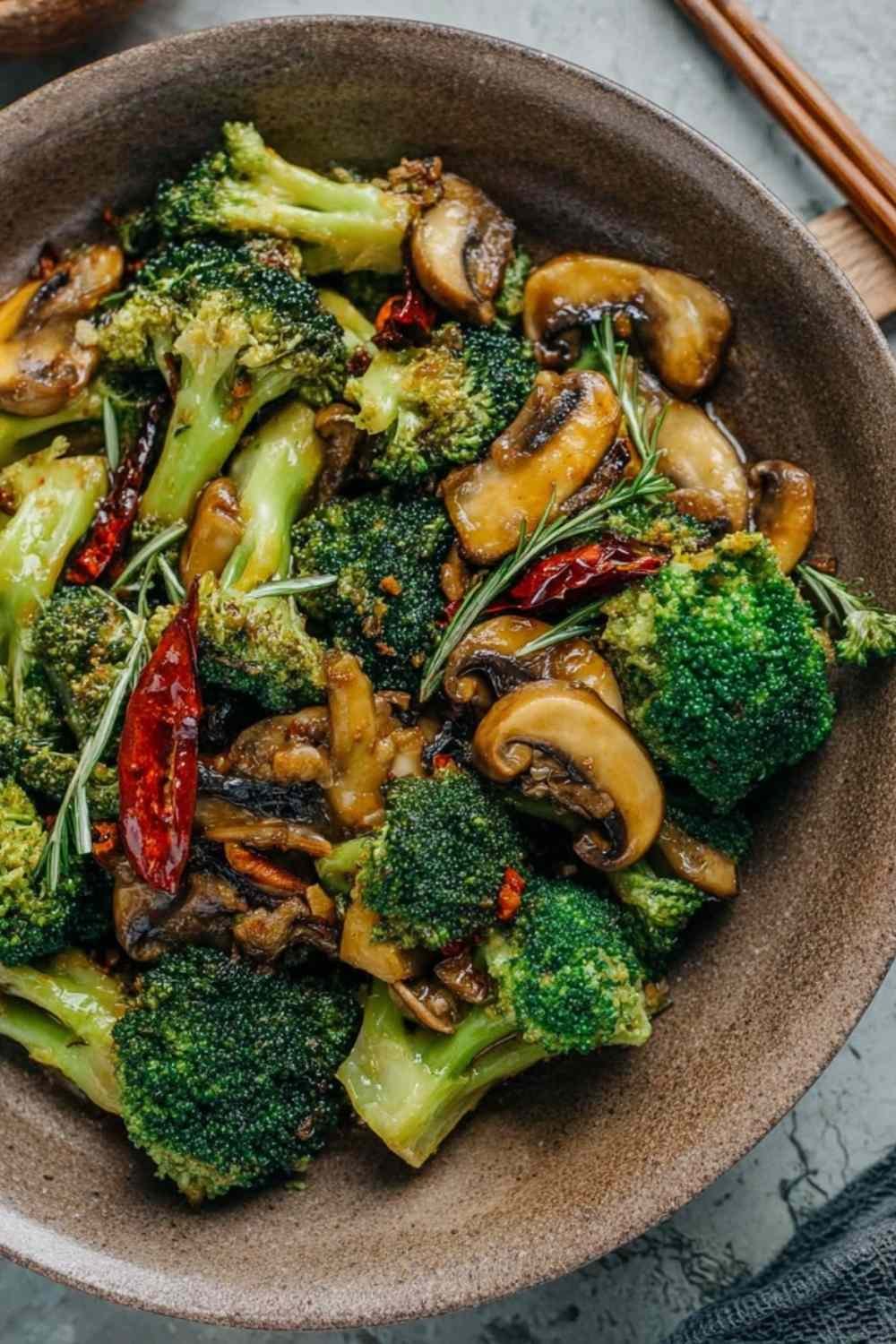 Broccoli and Mushroom Stir Fry
