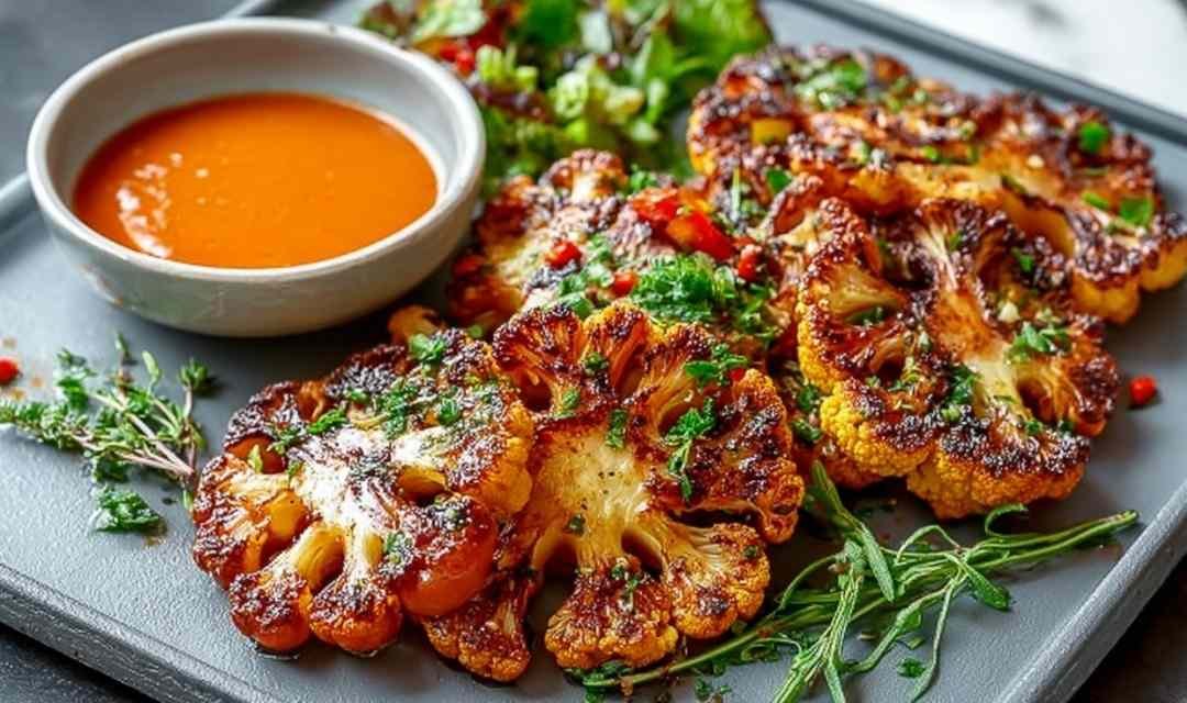 Buffalo Cauliflower Steak