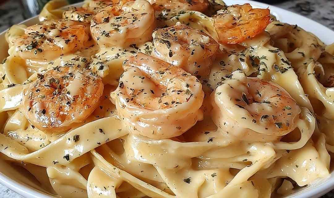 Creamy Shrimp Fettuccine Alfredo
