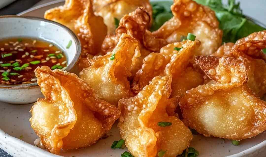 Crispy Wonton-Wrapped Shrimp Appetizer