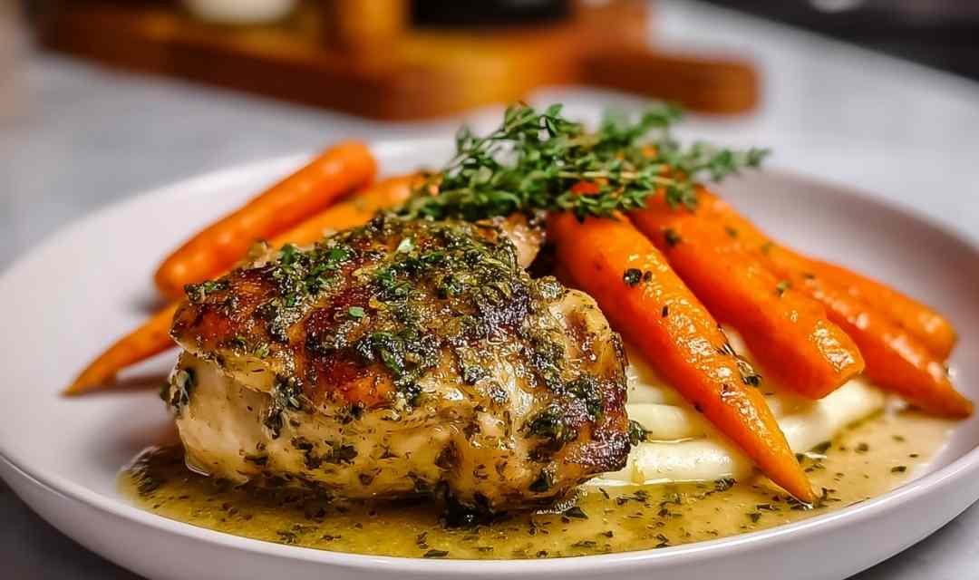 Garlic Herb Chicken & Carrot Plate