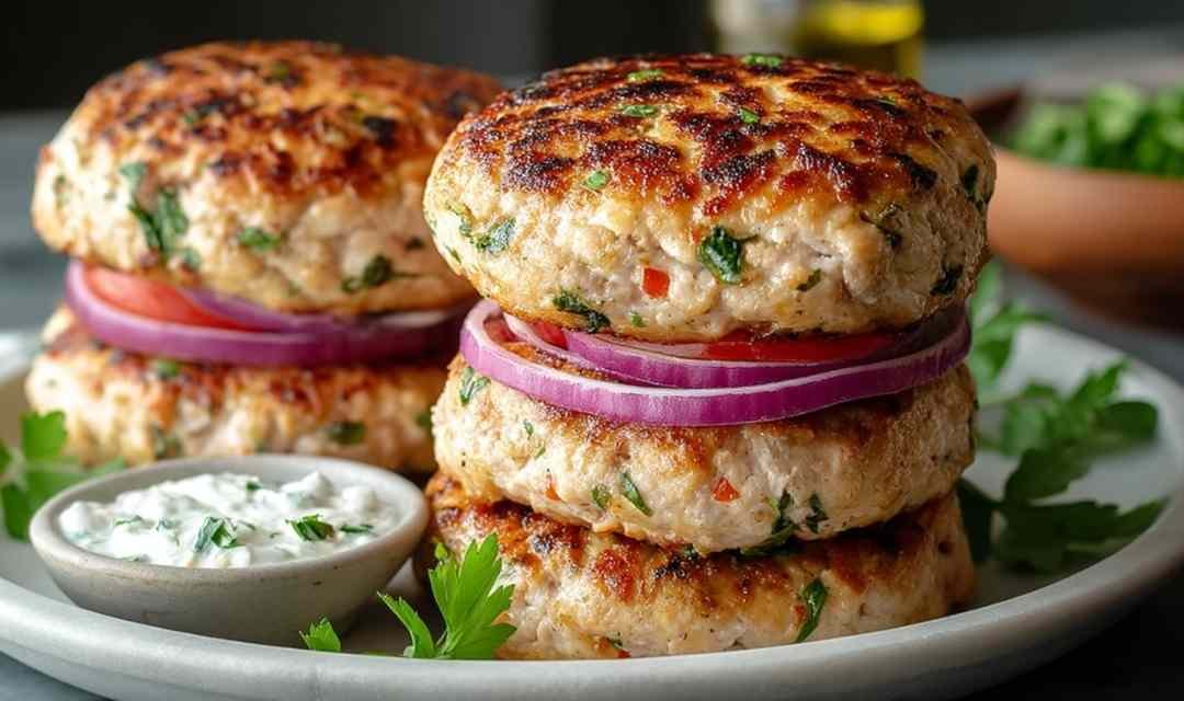 Greek Chicken Burgers
