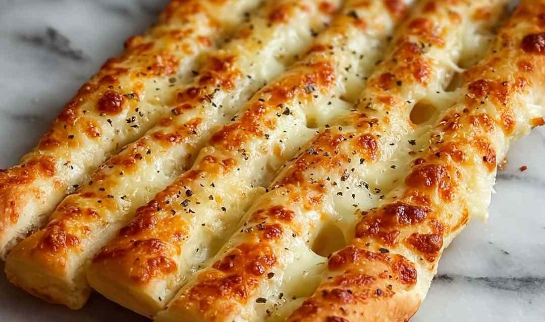 Homemade Cheesy Breadsticks