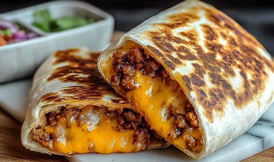 Easy Grilled Cheese Burrito