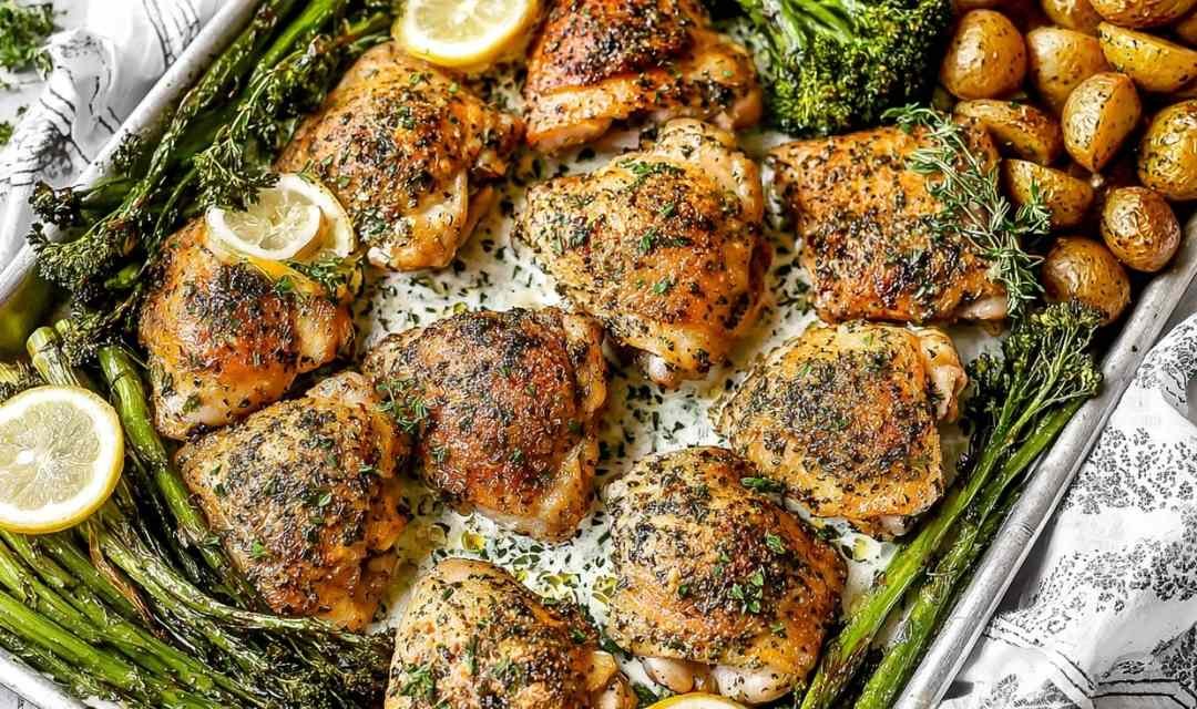 Lemon Garlic Chicken Thighs