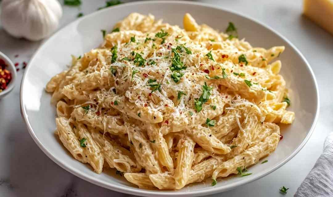 One Pot Creamy Garlic Pasta (Just 20 Minutes!)