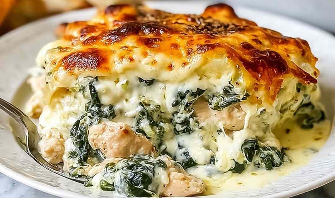 Chicken and Spinach Casserole with Cream Cheese