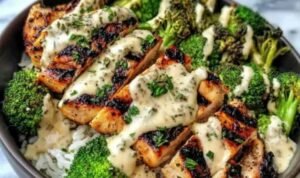 Grilled Chicken Broccoli Bowls (2)