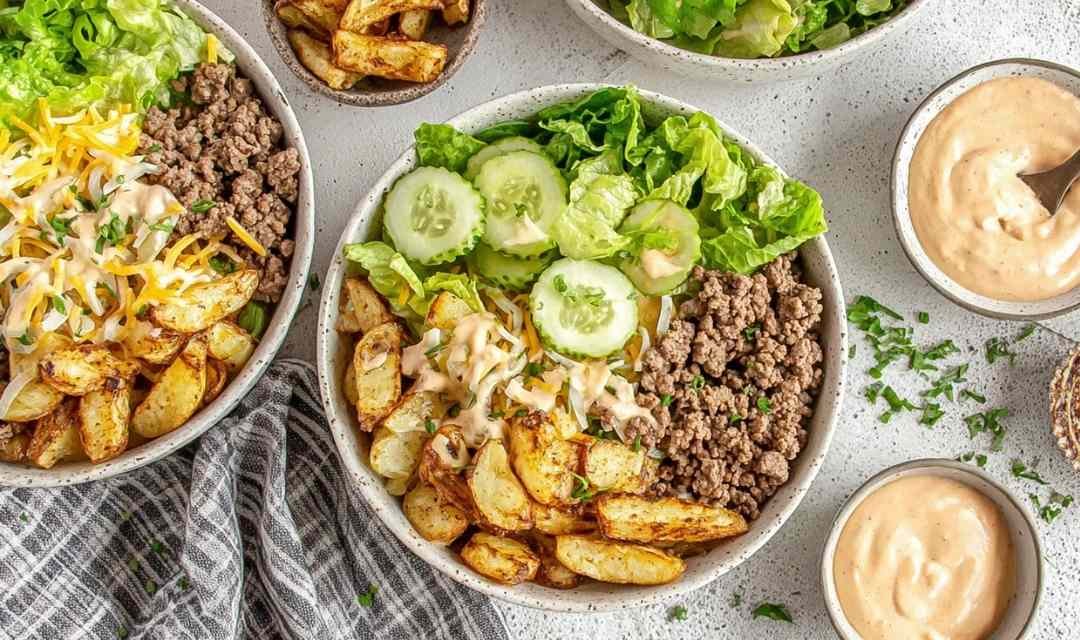 Burger Bowls with Special Sauce