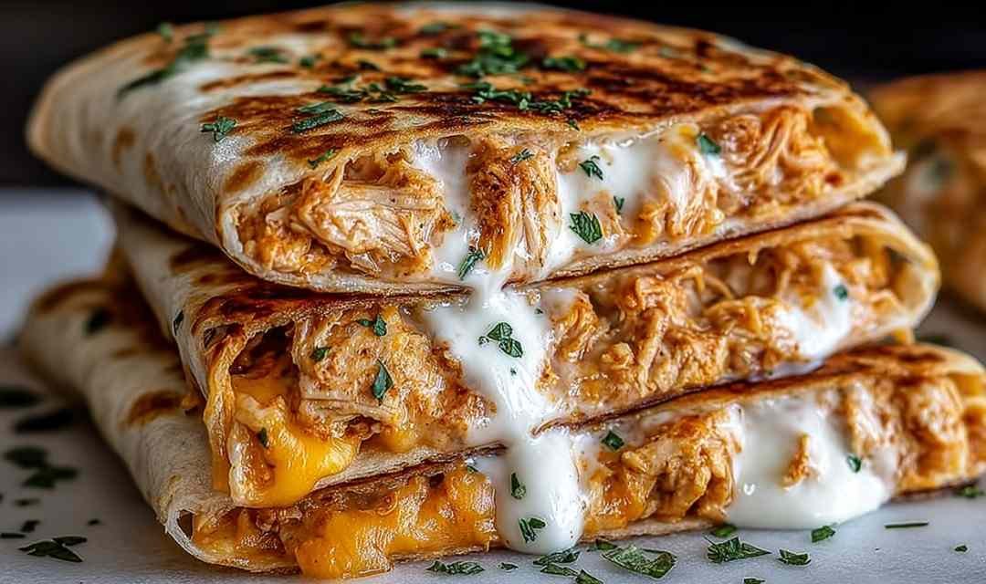 High Protein Chicken Ranch Quesadilla