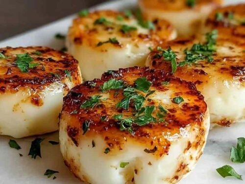 High protein egg white bites with golden tops fresh out of the oven in a greased 12-cup muffin tin