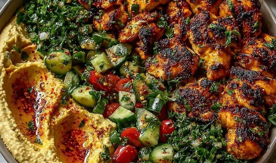 Lemon Chili Grilled Chicken Bowls