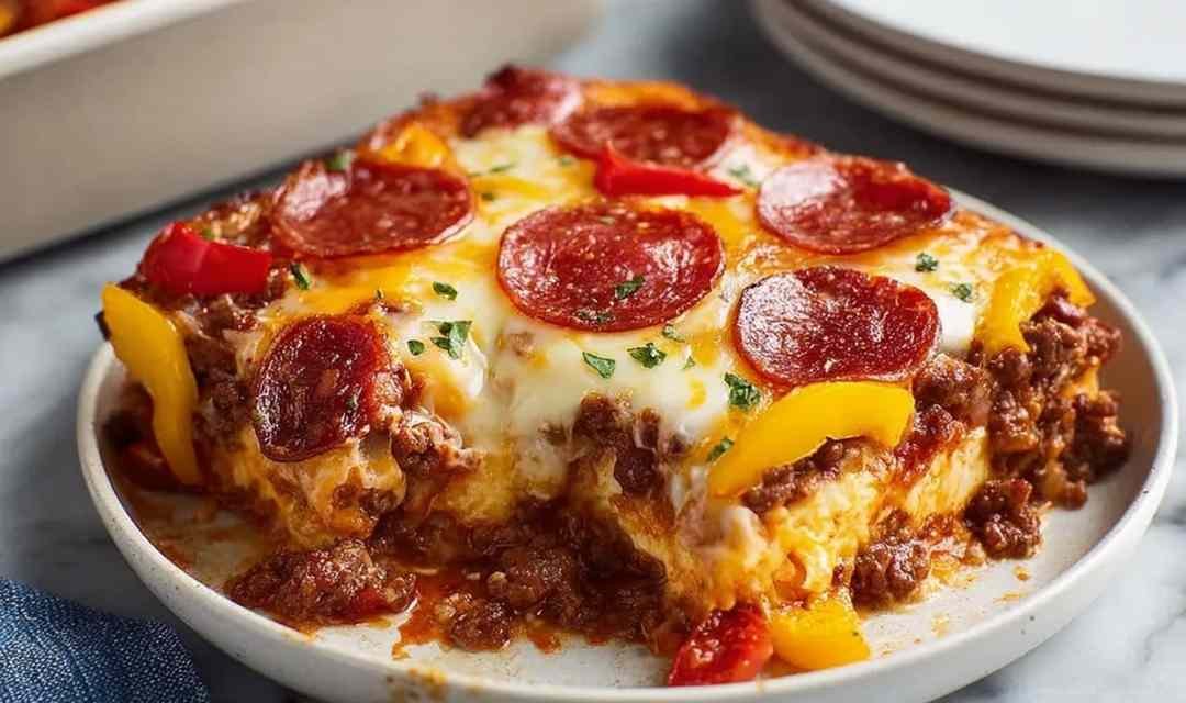 Low Carb Pizza Casserole (Easy, Cheesy & Family-Approved)