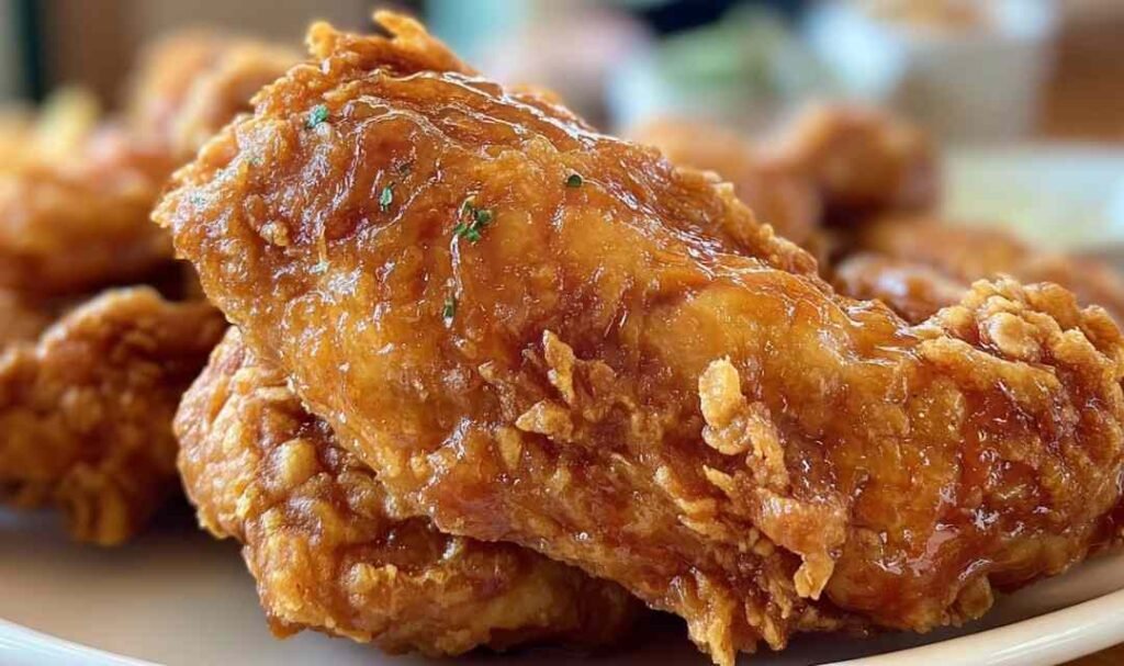 Marry me chicken in a large skillet with creamy sun-dried tomato parmesan sauce and fresh basil garnish