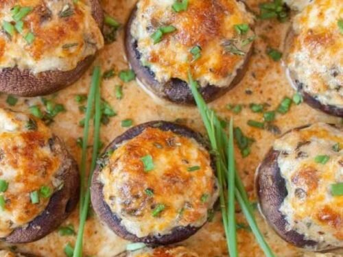 bacon-blue-cheese-stuffed-mushrooms-baking-dish