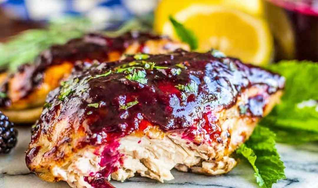 Blackberry Balsamic Glazed Chicken
