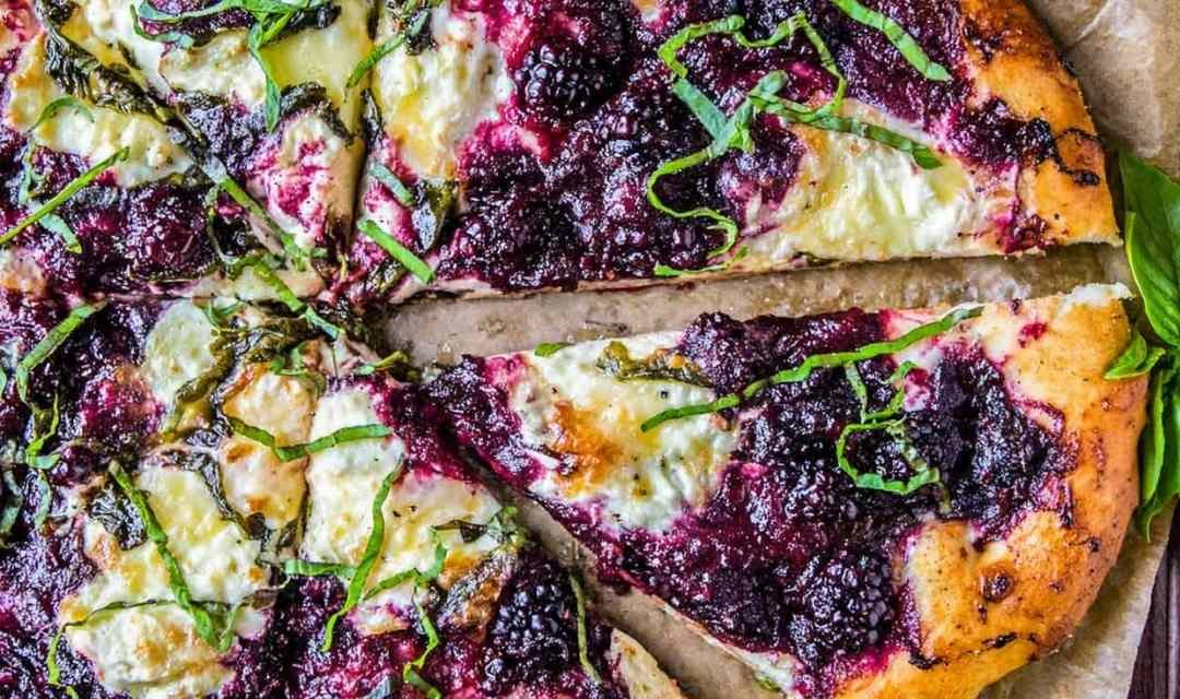 Blackberry Ricotta Pizza with Basil