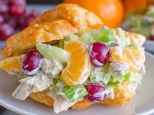 chicken-salad-with-grapes-mandarin-oranges-croissant