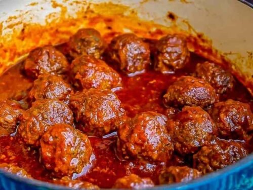 easy-baked-mexican-meatballs-enchilada-sauce