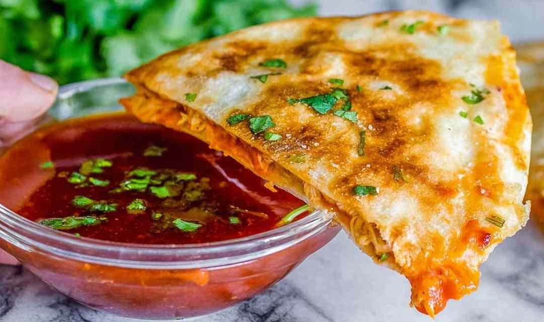 10 Minute Enchilada Chicken Quesadillas