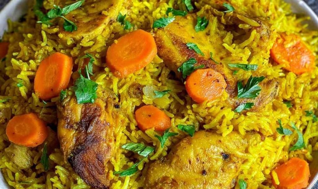 indian-chicken-biryani-stovetop-skillet-curry
