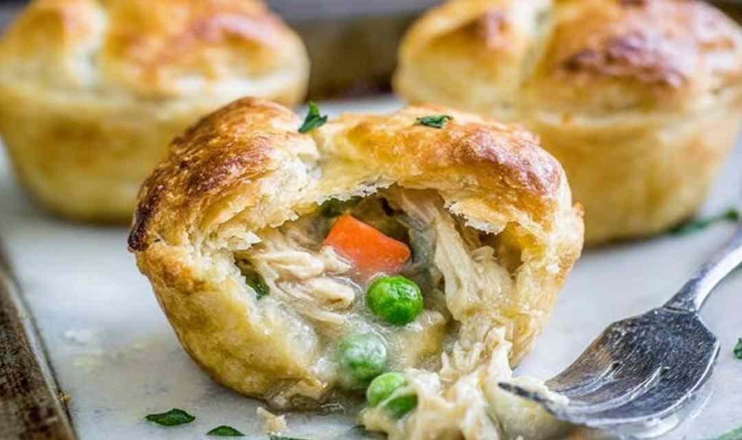 Individual Crescent Roll Chicken Pot Pies