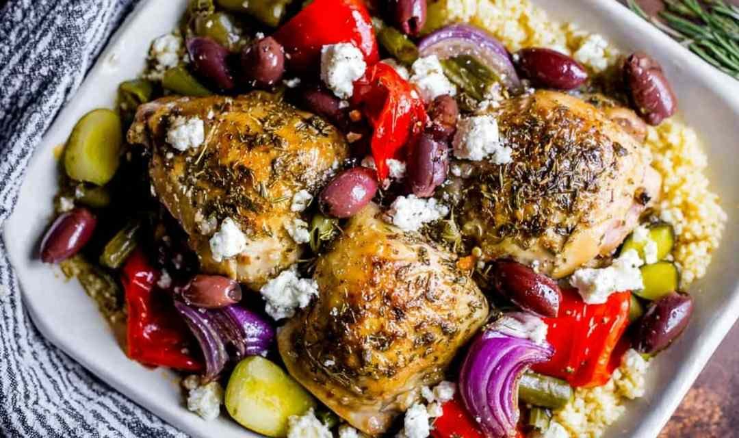 Oven Baked Greek Chicken with Veggies